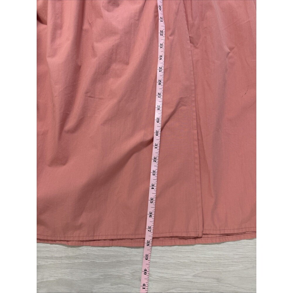 By Anthropologie Smocked Yoke Maxi Skirt Side Slit Spring Size S. MSRP $138 - Picture 8 of 8